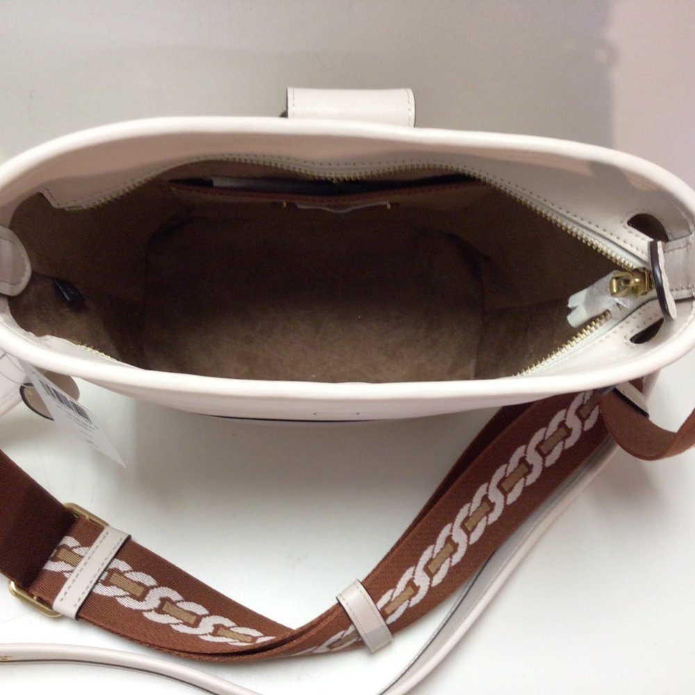 NWT Coach Tali Leather bucket/shoulder bag Color: Chalk (White) - Picture 9 of 11